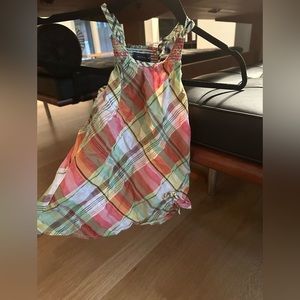 Authentic Burberry 12 Month old dress gorgeous summer plaid with details